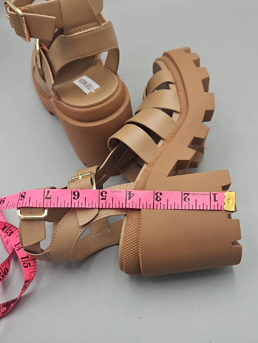 Steve Madden Cosmic tan platform sandals Women 9.5 Wedge